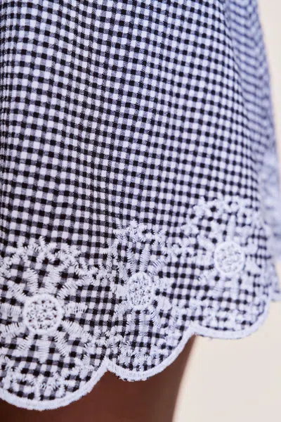 Danielle Guizio Ny Maelle Gingham Mini Skirt