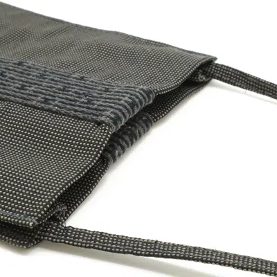 Pre-owned Hermes Black Gray Canvas Pochette Shoulder Bag ()