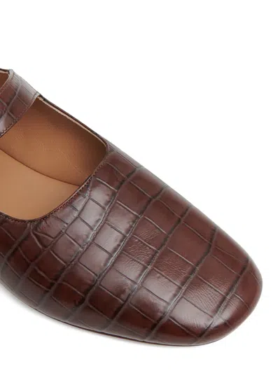 Mansur Gavriel Glove Ballerinas In Brown