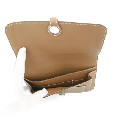 Pre-owned Hermes Dogon Gold Long Wallet (bi-fold) ()