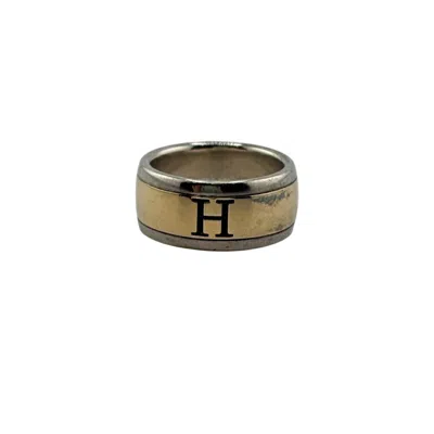 Pre-owned Hermes Gold Silver Gold Silver 925 Band Ring ()