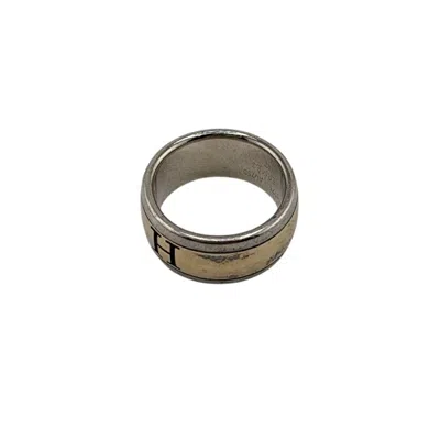 Pre-owned Hermes Gold Silver Gold Silver 925 Band Ring ()