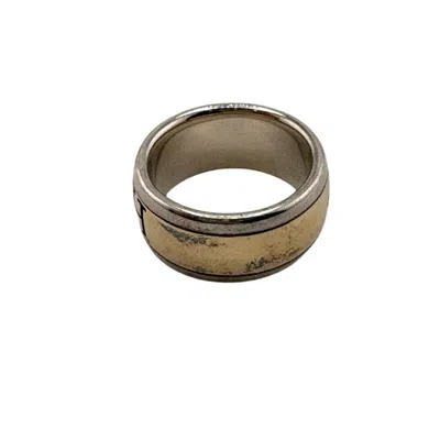 Pre-owned Hermes Gold Silver Gold Silver 925 Band Ring ()