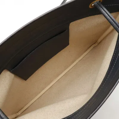 Pre-owned Hermes Natural Navy Toile H Leather Shoulder Bag ()