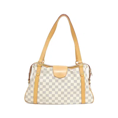 Pre-owned Louis Vuitton Azur Coated Canvas Shoulder Bag ()