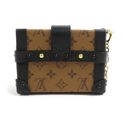 Pre-owned Louis Vuitton Black Brown Monogram Reverse Shoulder Bag ()