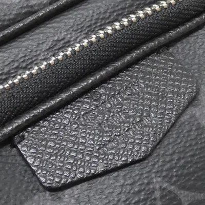 Pre-owned Louis Vuitton Black Coated Canvas Pochette Shoulder Bag ()