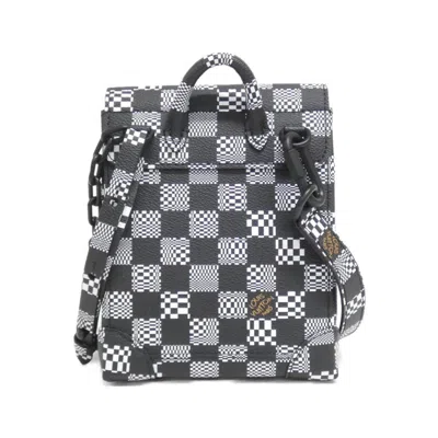 Pre-owned Louis Vuitton Black Coated Canvas Shoulder Bag ()