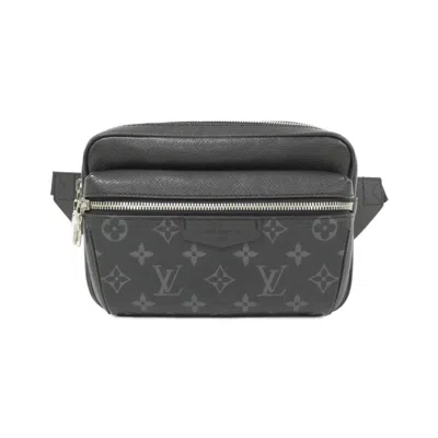 Pre-owned Louis Vuitton Black Coated Canvas Shoulder Bag ()