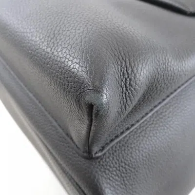 Pre-owned Louis Vuitton Black Leather Backpack ()