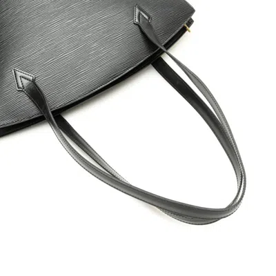 Pre-owned Louis Vuitton Black Noir Leather Handbag Shoulder Bag ()