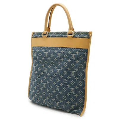 Pre-owned Louis Vuitton Blue Monogram Monogram Denim Handbag Tote Bag ()