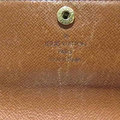 Pre-owned Louis Vuitton Brown Pvc Long Wallet (bi-fold) ()