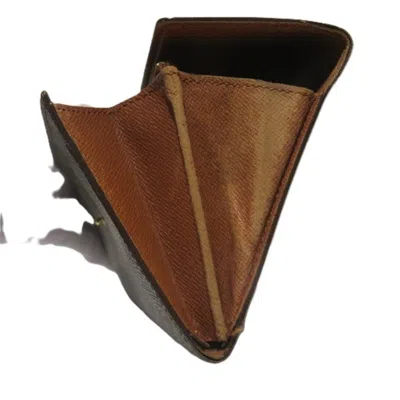 Pre-owned Louis Vuitton Brown Pvc Long Wallet (bi-fold) ()