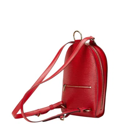 Pre-owned Louis Vuitton Castilian Red Epi Leather Backpack ()