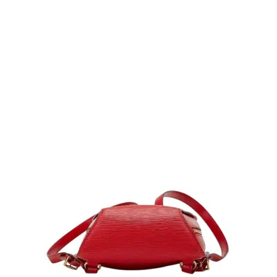 Pre-owned Louis Vuitton Castilian Red Epi Leather Backpack ()