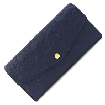 Pre-owned Louis Vuitton Celeste Monogram Empreinte Long Wallet (bi-fold) ()