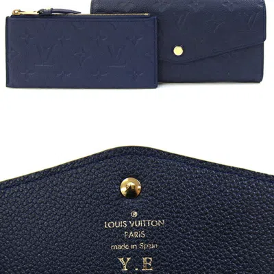 Pre-owned Louis Vuitton Celeste Monogram Empreinte Long Wallet (bi-fold) ()