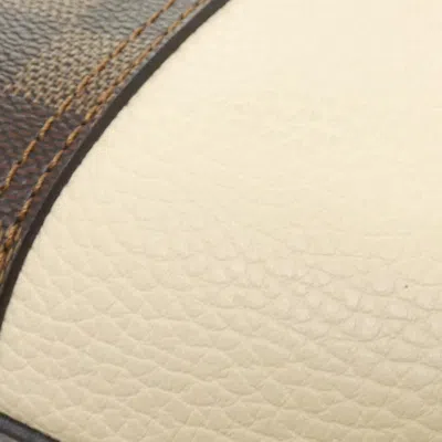 Pre-owned Louis Vuitton Cream Damier Canvas Ebene Coated Canvas Shoulder Bag Tote Bag ()