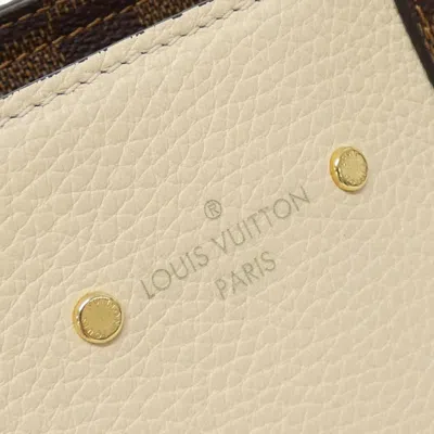 Pre-owned Louis Vuitton Cream Damier Canvas Ebene Coated Canvas Shoulder Bag Tote Bag ()