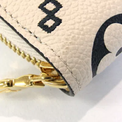 Pre-owned Louis Vuitton Cream Monogram Empreinte Long Wallet (bi-fold) ()