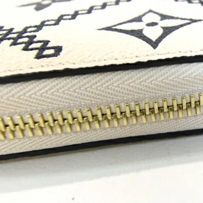 Pre-owned Louis Vuitton Cream Monogram Empreinte Long Wallet (bi-fold) ()