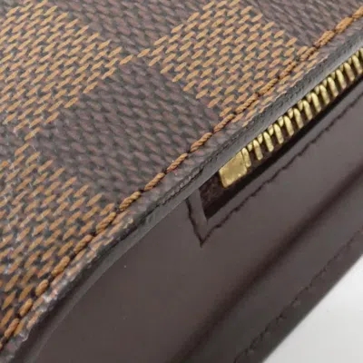 Pre-owned Louis Vuitton Damier Canvas Ebene Coated Canvas Clutch Bag ()