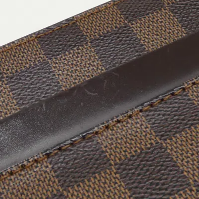 Pre-owned Louis Vuitton Damier Canvas Ebene Coated Canvas Clutch Bag ()