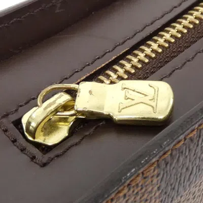 Pre-owned Louis Vuitton Damier Canvas Ebene Coated Canvas Clutch Bag ()