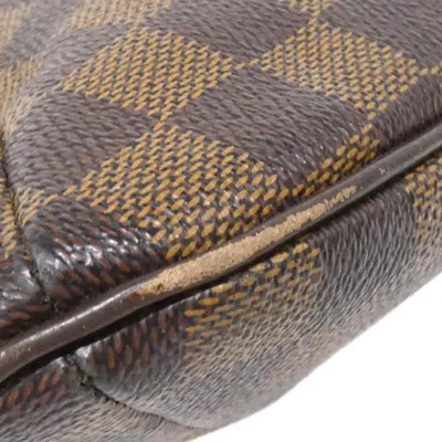 Pre-owned Louis Vuitton Damier Canvas Ebene Coated Canvas Shoulder Bag ()