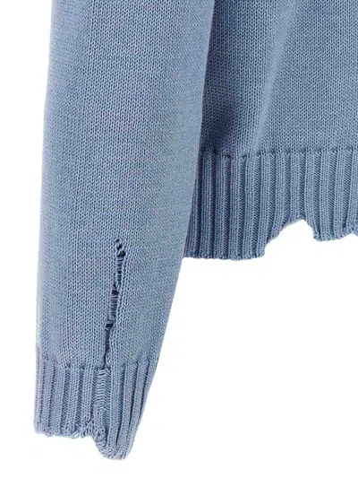 Alexander Mcqueen Mcqueen Skull Sweater In Blue