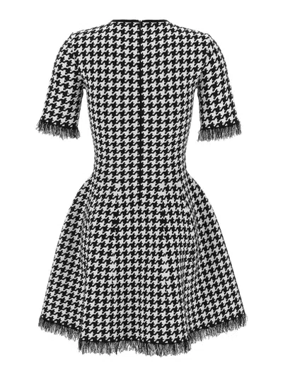 Alexander Mcqueen Dress Mcqueen Woman Color Black In Gray