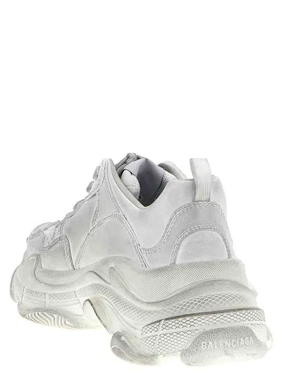 Balenciaga Triple S Sporty Sneakers In Gray