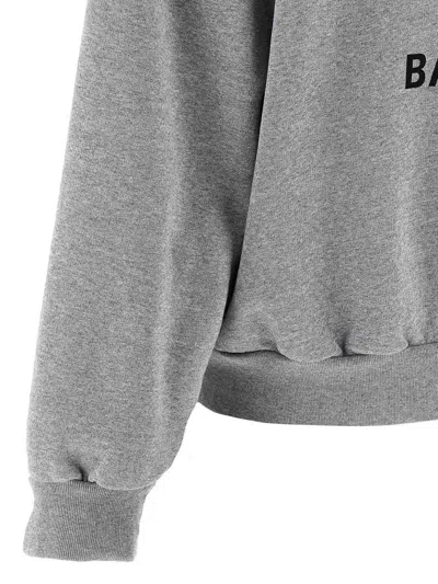 Balenciaga Woman Grey Sweatshirts In Gray