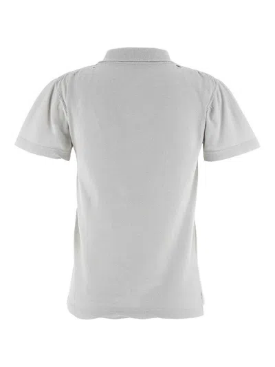 Balenciaga Logoed Polo Shirt In White