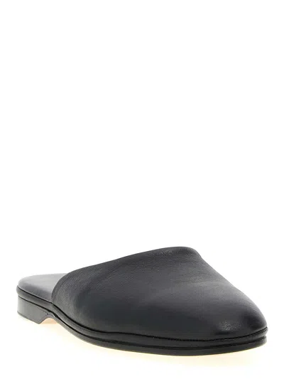 Brioni Leather Almond-toe Mules