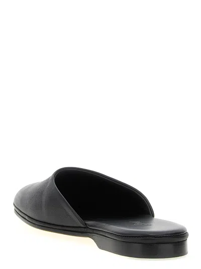 Brioni Leather Almond-toe Mules