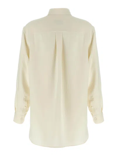 Brioni Buttoned Oversized Shirt In Neutral