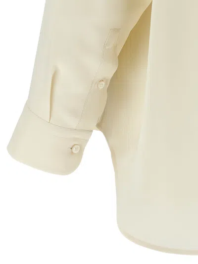 Brioni Buttoned Oversized Shirt In Neutral