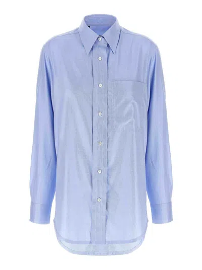 Brioni Light Blue Sea Island Cotton Shirt