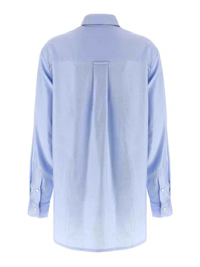 Brioni Light Blue Sea Island Cotton Shirt