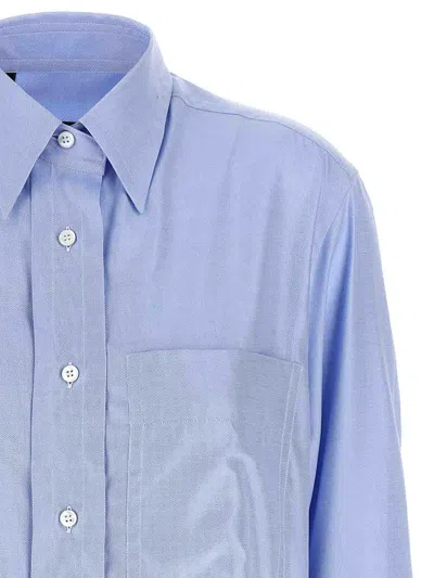 Brioni Light Blue Sea Island Cotton Shirt