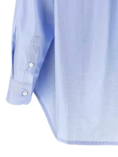Brioni Light Blue Sea Island Cotton Shirt