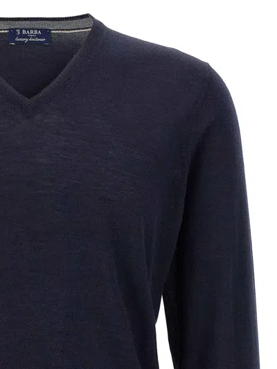 Barba Napoli Barba Wool And Silk Sweater In Black