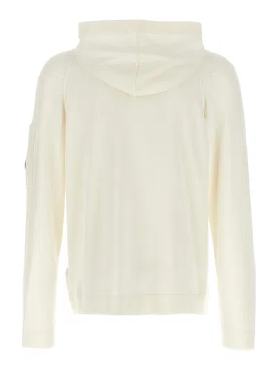 C.p. Company Sea Island Hoodie In White