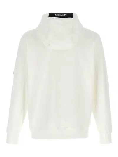 C.p. Company C. P. Company 'diagonal Raised' Hoodie In White