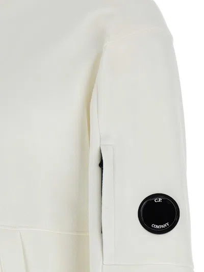 C.p. Company C. P. Company 'diagonal Raised' Hoodie In White