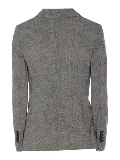 Circolo 1901 Double Breasted Buttons Closure Jacket In Gray
