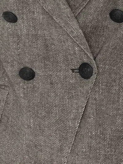 Circolo 1901 Double Breasted Buttons Closure Jacket In Gray