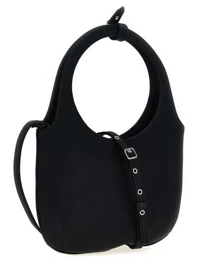 Courrèges Holy Handbag In Black